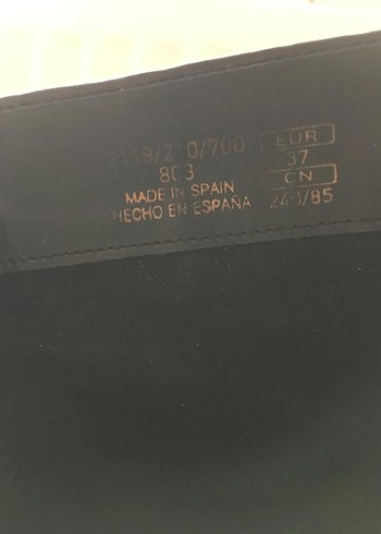 37 No. Zara Kahverengi Deri Kadın Topuklu Bot - Görsel 6