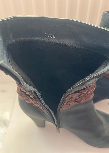 Rieker Kahverengi Deri Kadın Botlar Tokalı Topuklu - Görsel 6