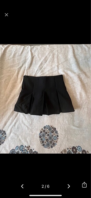 Zara Zara pileli ultra mini şort etek