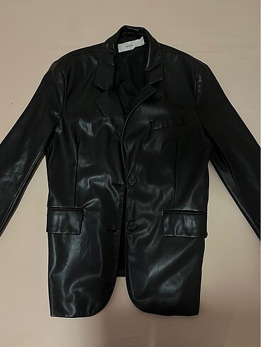 Bershka suni deri blazer ceket