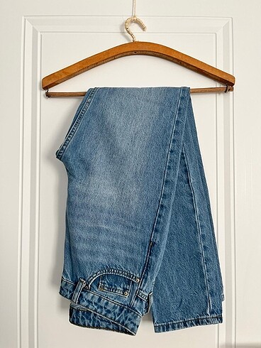 Açık mavi mom jeans