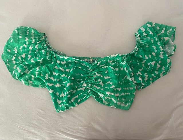 Koton Yeşil desenli crop