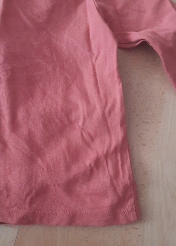 3 Yaş Beden pembe Renk Pembe Baskılı Uzun Kollu penye Bebek Takımı