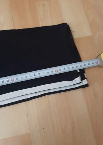 Siyah Düz Desenli çizgili Eşofman - Görsel 4