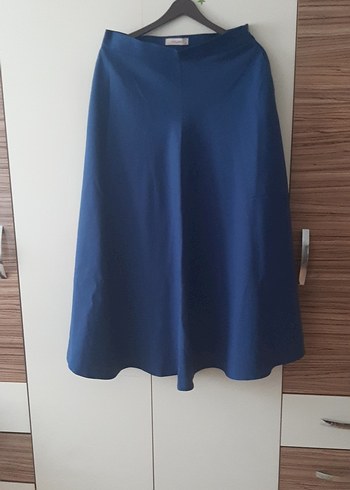 Kadın Lacivert Uzun Salaş Etek - Görsel 2