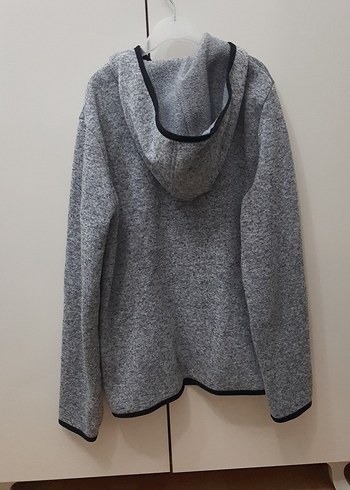 Gri Erkek Fermuarlı Spor Sweatshirt - Görsel 3