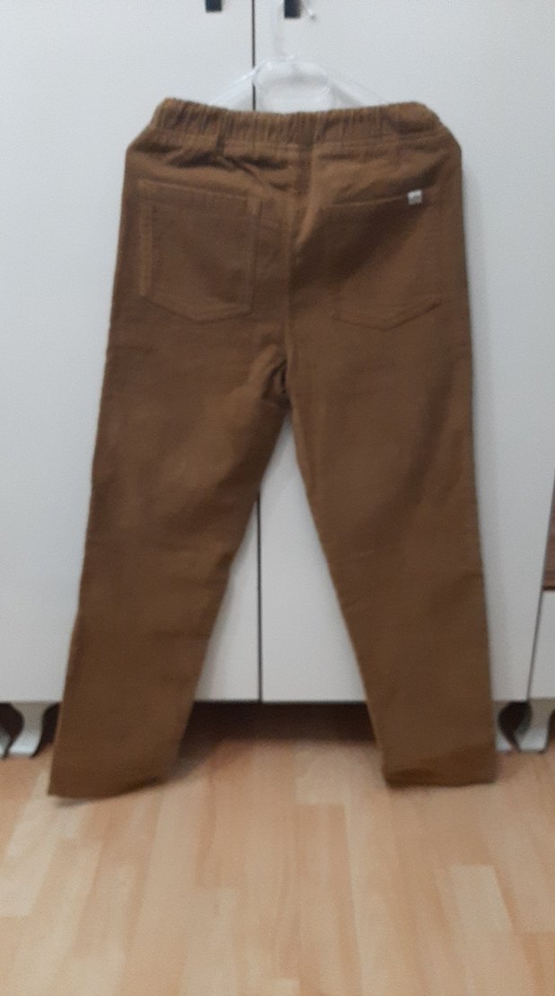 Kahverengi Erkek Çocuk Süet fitilli Pantolon - Görsel 3