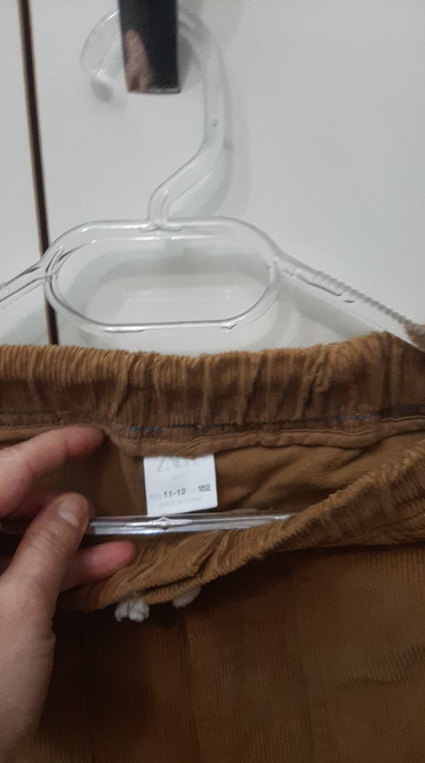 Kahverengi Erkek Çocuk Süet fitilli Pantolon - Görsel 2