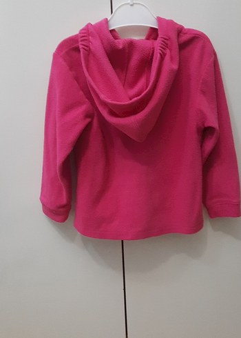 Kız Çocuk Kapüşonlu Fermuarlı Sweatshirt - Görsel 3