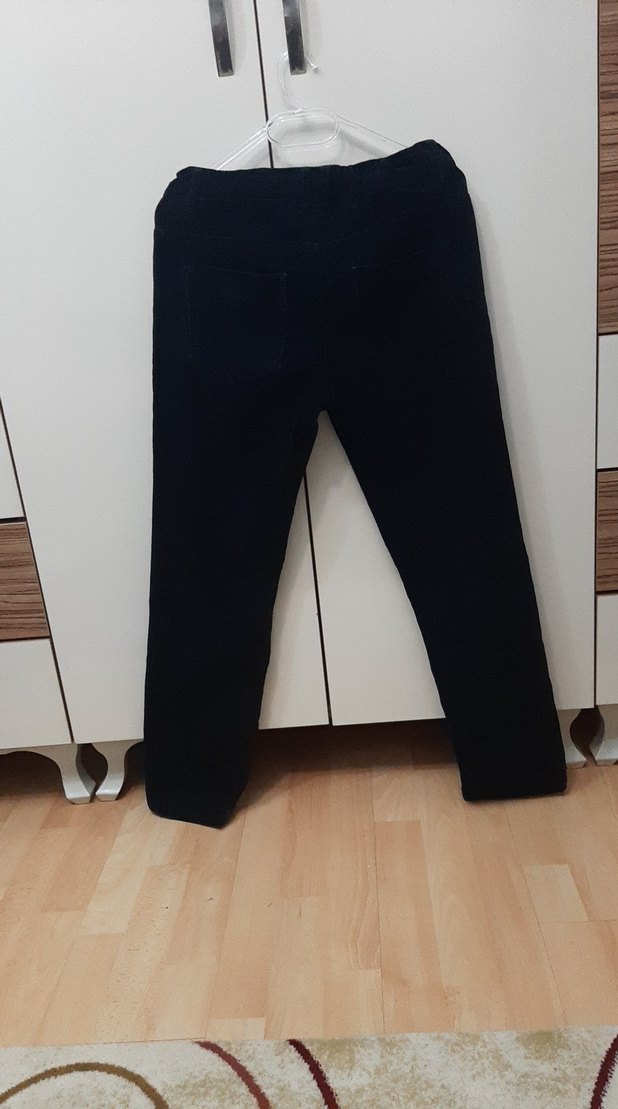Erkek Çocuk Siyah fitilli kışlık Pantolon - Görsel 3