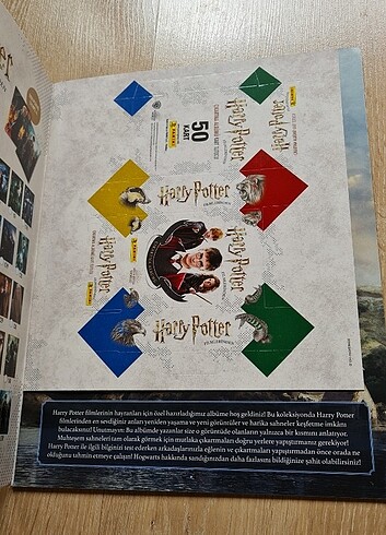  Harry potter filmlerinden dergi kart 