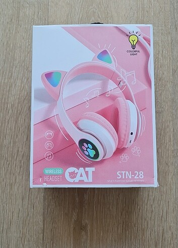 Cat stn28 Bluetooth kedi kulaklık Işıklı 