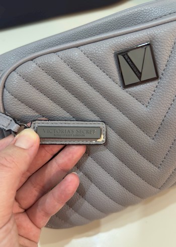 Gri Deri Kadın Çanta - Görsel 5