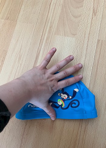 Nabaiji Mavi Çocuk Yüzme Bonesi - Görsel 5