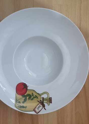 Beden beyaz Renk Kütahya porselen 2 li makarna tabağı