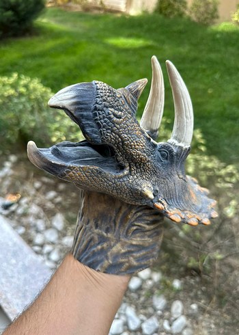 Dinozor Kukla Triceratops - Görsel 3