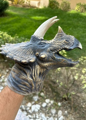 Dinozor Kukla Triceratops - Görsel 4