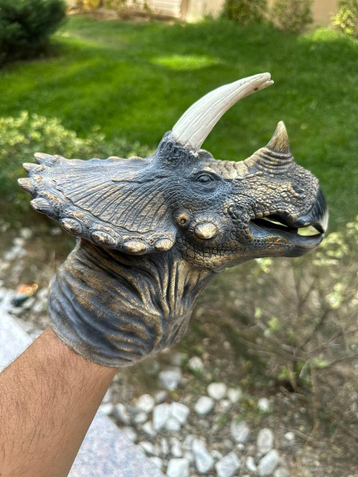 Dinozor Kukla Triceratops - Görsel 2