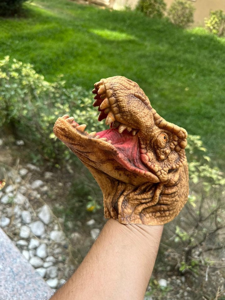 Dinozor Kukla Kahverengi - Görsel 3