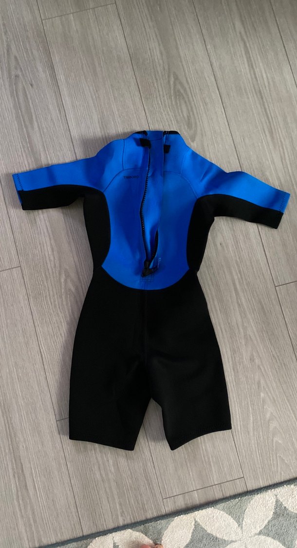 Erkek Çocuk Kısa Kollu Mavi Yüzme Tulumu - Görsel 2