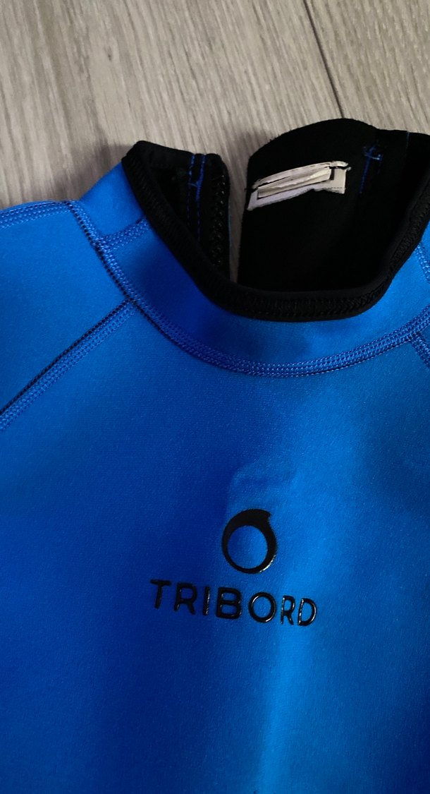 Erkek Çocuk Kısa Kollu Mavi Yüzme Tulumu - Görsel 4