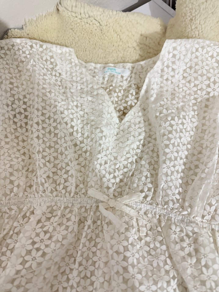 Dantel Detaylı çoçuk pareo - Görsel 2