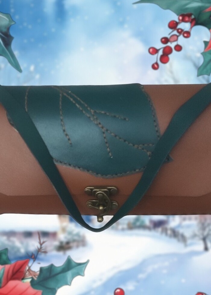 Natural deri çanta - Görsel 3