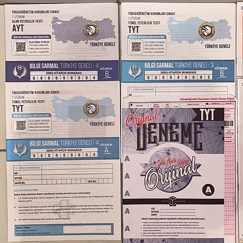 15 adet türkiye geneli deneme #yks