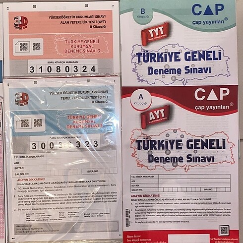 15 adet türkiye geneli deneme #yks