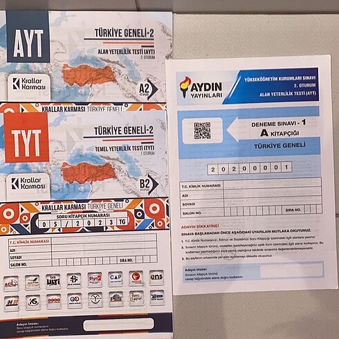 Beden Renk 15 adet türkiye geneli deneme #yks