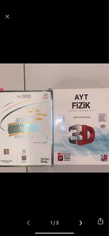 üçdörtbeş ayt fizik soru bankası