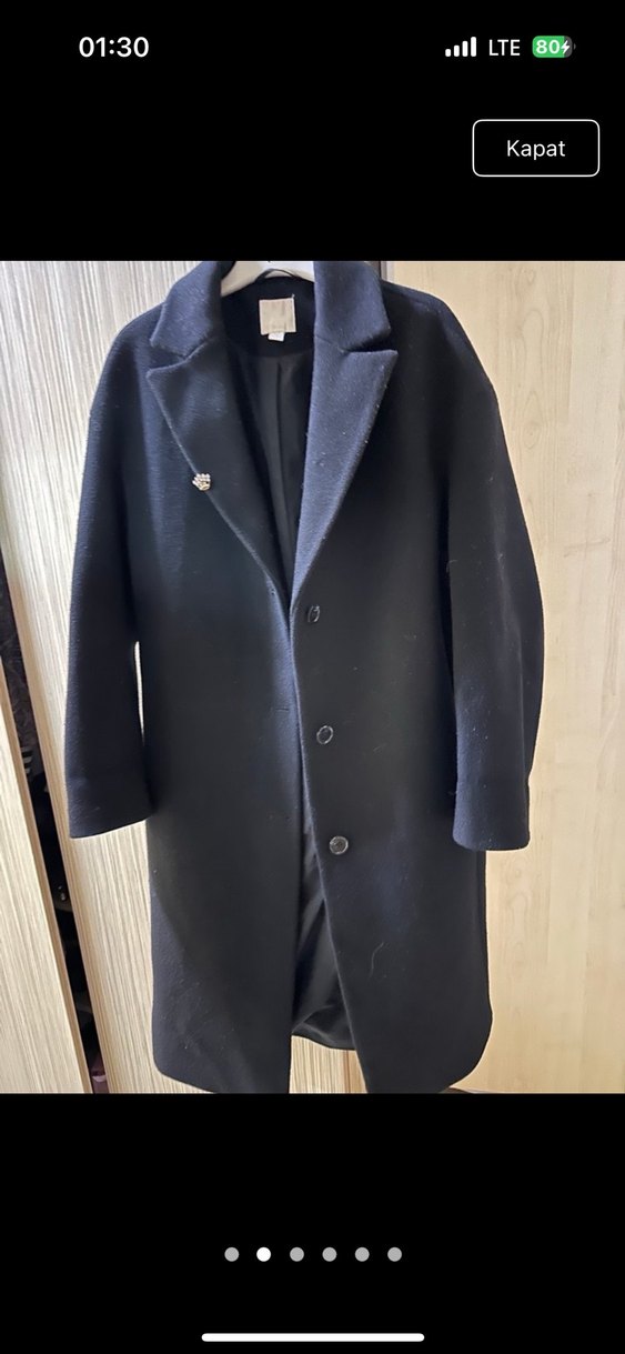 Kadın Siyah H&M kaban - Görsel 3