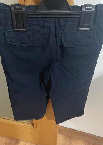 Gap Kemerli Erkek Çocuk Lacivert Çift Kat Kot Pantolon