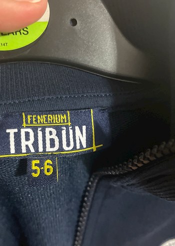 5 Yaş Beden lacivert Renk Erkek Çocuk Fenerbahçe Yarım Fermuarlı Sweatshirt