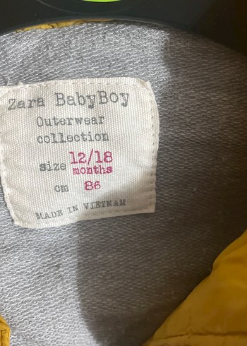 Zara Sarı Erkek Çocuk Kapüşonlu Anorak