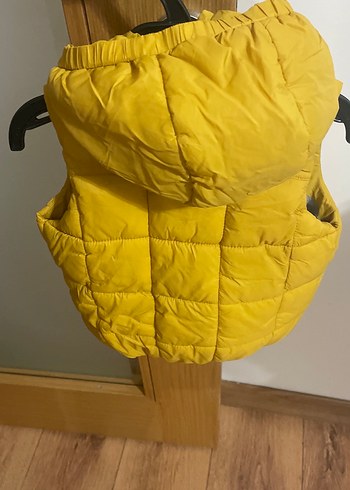 12-18 Ay Beden Sarı Erkek Çocuk Kapüşonlu Anorak