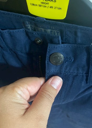 6 Yaş Beden lacivert Renk Lacivert Erkek Çocuk İnce Denim Pantolon