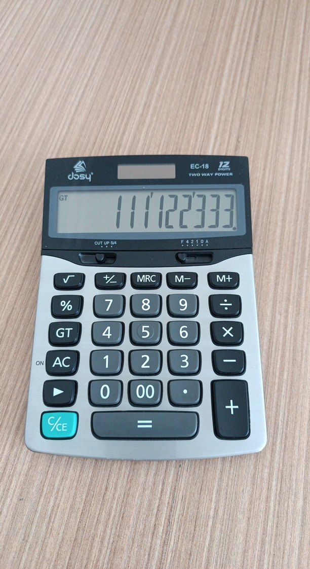 Gri Hesap Makinesi GT Fonksiyonlu - Görsel 2