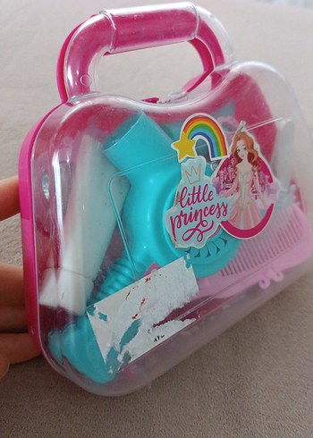 Pembe Çocuk Saç Kurutma Makinesi Seti