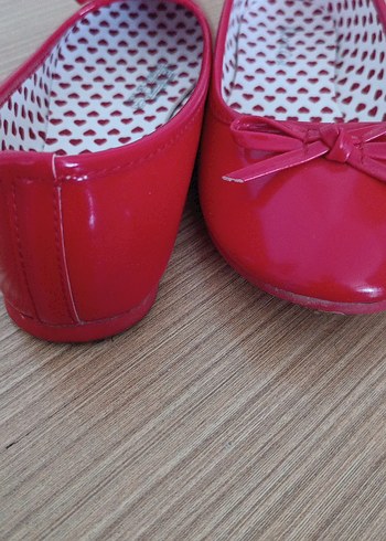 Kız Çocuk Kırmızı Fiyonklu Babet - Görsel 7