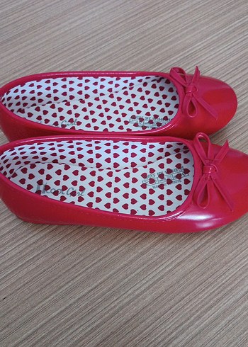 Kız Çocuk Kırmızı Fiyonklu Babet - Görsel 5