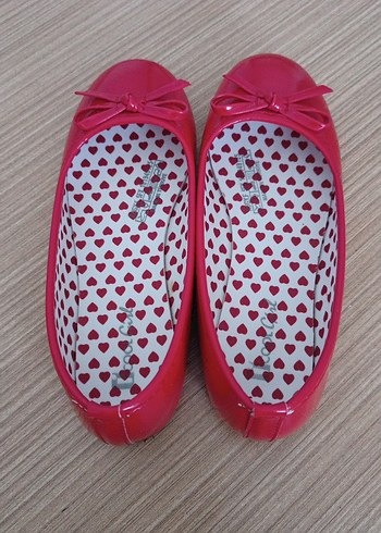 Kız Çocuk Kırmızı Fiyonklu Babet - Görsel 6