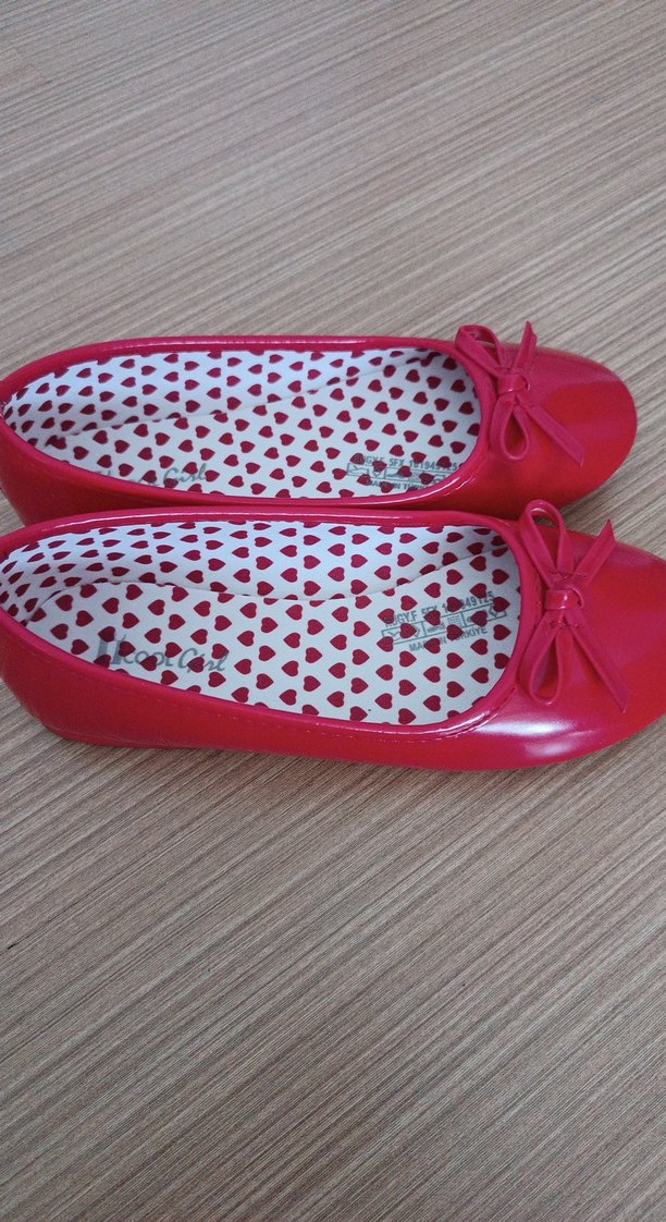 Kız Çocuk Kırmızı Fiyonklu Babet - Görsel 5