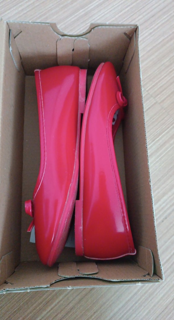 Kız Çocuk Kırmızı Fiyonklu Babet - Görsel 3