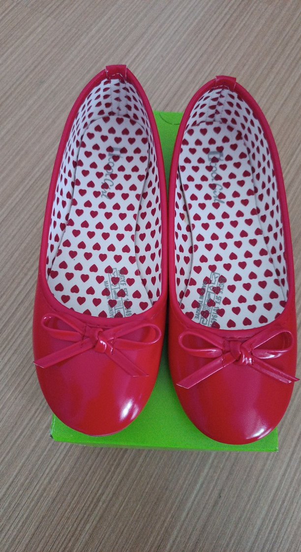 Kız Çocuk Kırmızı Fiyonklu Babet - Görsel 2