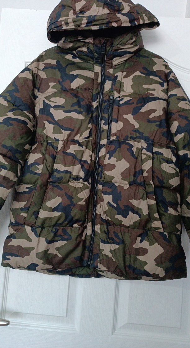 Erkek Çocuk Kamuflaj Kapüşonlu Mont - Görsel 3