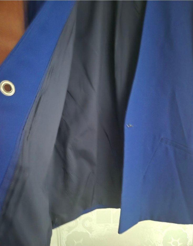 Saks Mavisi V Yaka Blazer Ceket  ADL — görsel 3/5