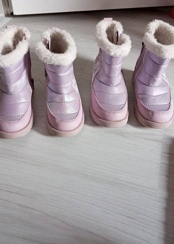 Kız Çocuk Pembe Peluş Detaylı Bot - Görsel 5