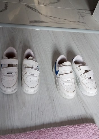 Beyaz Erkek Çocuk Spor Ayakkabı Velcro - Görsel 3