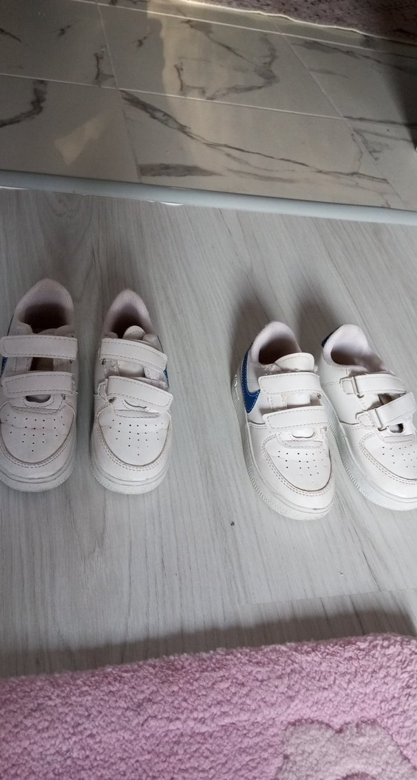 Beyaz Erkek Çocuk Spor Ayakkabı Velcro - Görsel 4